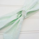  Donna Knotted Headband - Mint Lines
