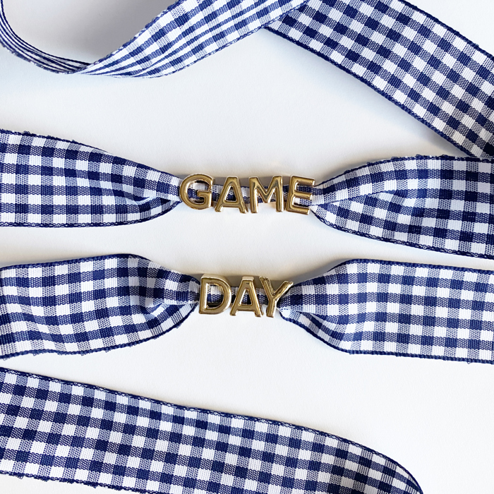 Game Day Gingham Sneaker Lace Charm Set – Gameday