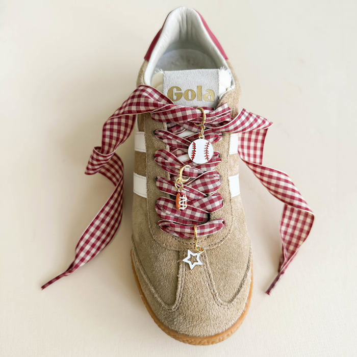 Game Day Baseball Shoe Lace Charm Set