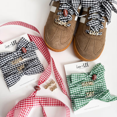 Game Day Gingham Sneaker Lace Charm Set – Gameday
