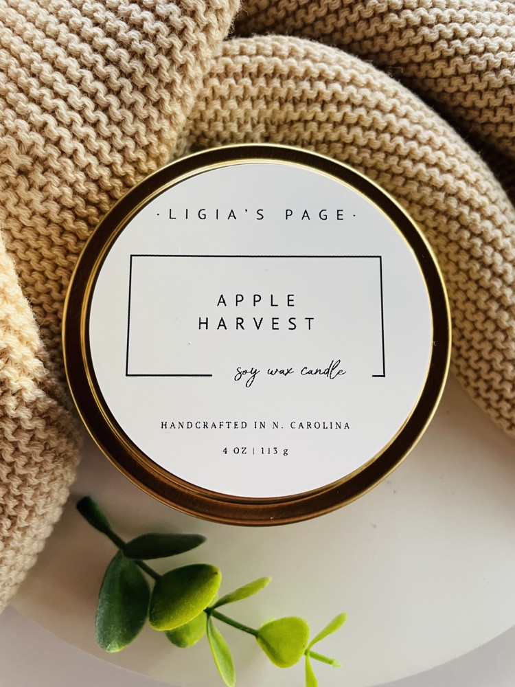 Apple Harvest Handcrafted Candle - 4 oz.