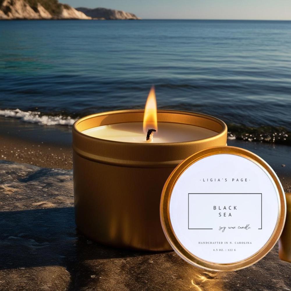 Black Sea Handcrafted Soy Candle - 4 oz.