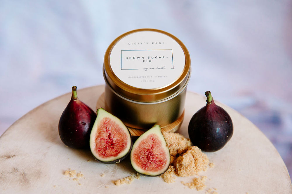 Brown Sugar and Fig Handcrafted Soy Candle - 4 oz.