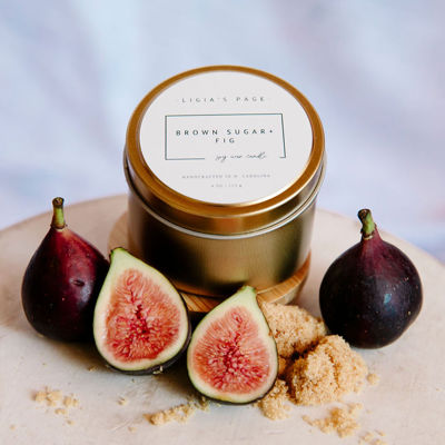 Brown Sugar and Fig Handcrafted Soy Candle - 4 oz.