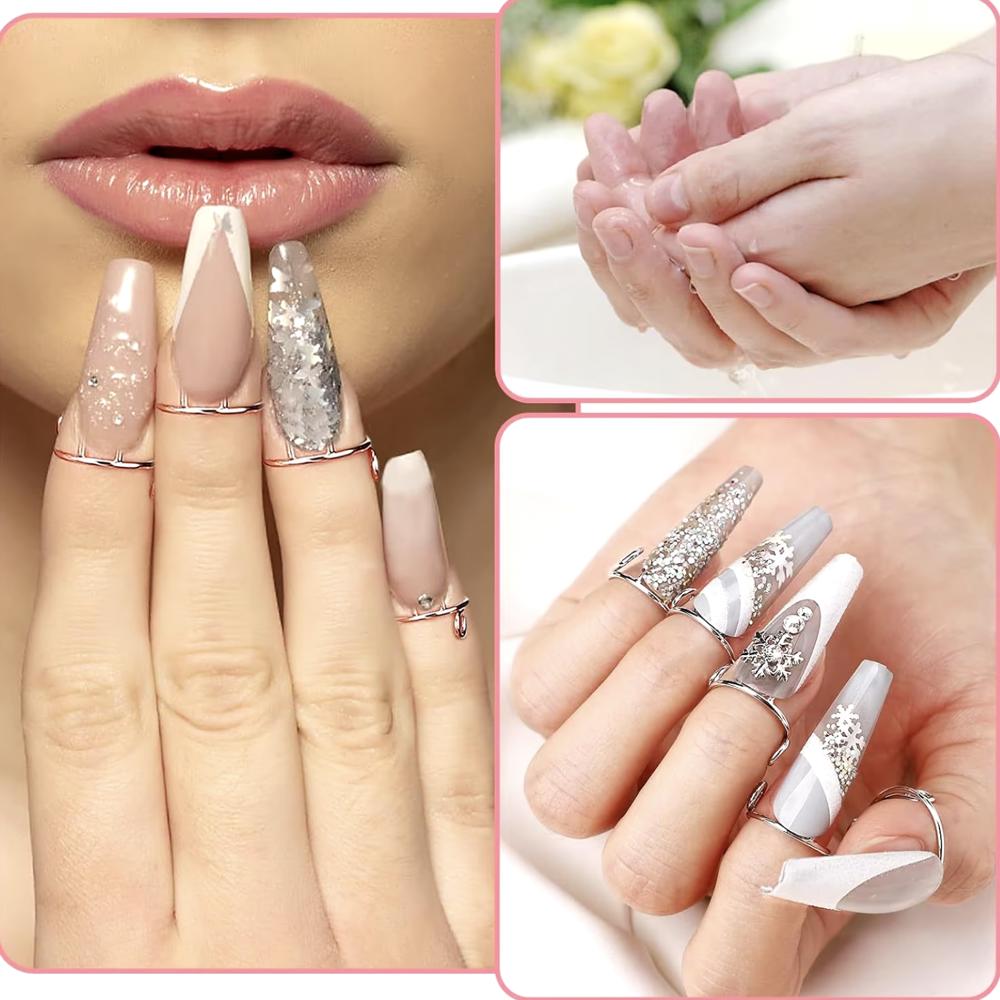 10-Piece of Thin Nail Rings – Trendy Fingertip Protectors