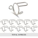 Silver 10-Piece of Thin Nail Rings – Trendy Fingertip Protectors