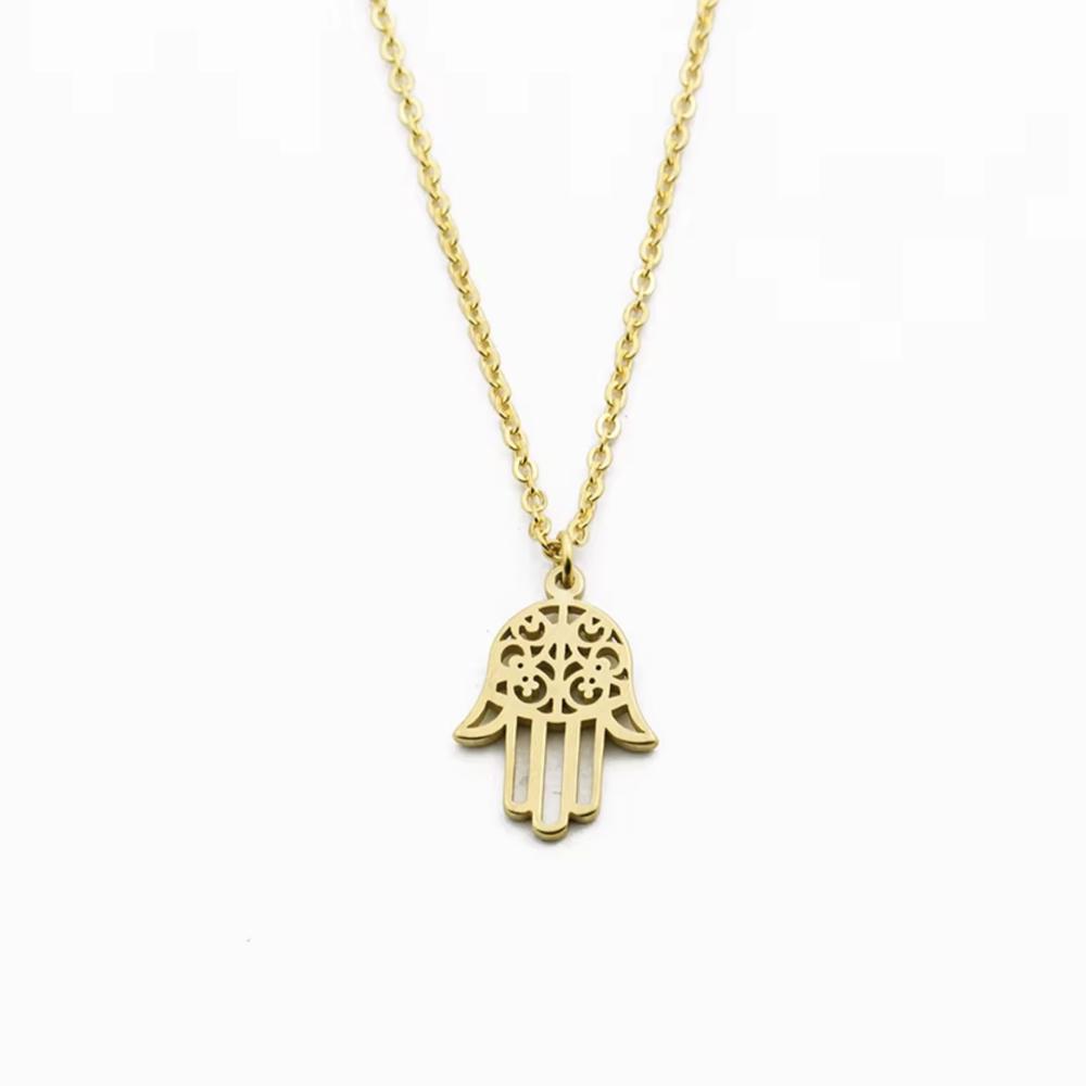 Hamsa Hand Pendant Necklace - Arabic Soy Luna Design