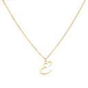 E Personalized Initial Heart Necklace - Gold Elegance & Style