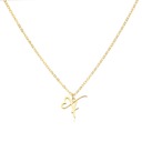 F Personalized Initial Heart Necklace - Gold Elegance & Style