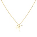 T Personalized Initial Heart Necklace - Gold Elegance & Style