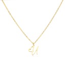 U Personalized Initial Heart Necklace - Gold Elegance & Style