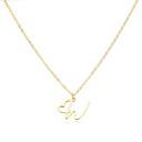 W Personalized Initial Heart Necklace - Gold Elegance & Style