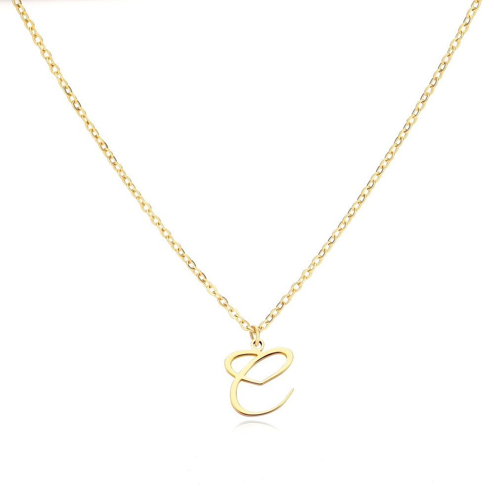 Personalized Initial Heart Necklace - Gold Elegance & Style