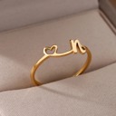  Exquisite Initial Heart Ring - Premium & Effortless Style