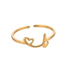 I Exquisite Initial Heart Ring - Premium & Effortless Style