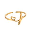 J Exquisite Initial Heart Ring - Premium & Effortless Style