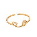 O Exquisite Initial Heart Ring - Premium & Effortless Style