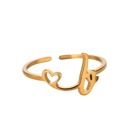 B Exquisite Initial Heart Ring - Premium & Effortless Style