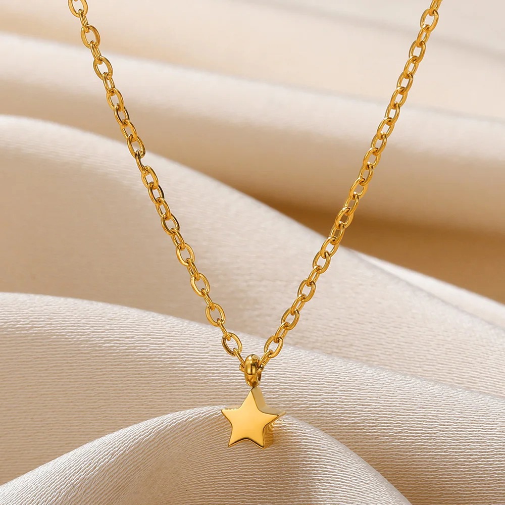 Star & Heart Minimalist Necklace - Chic & Timeless