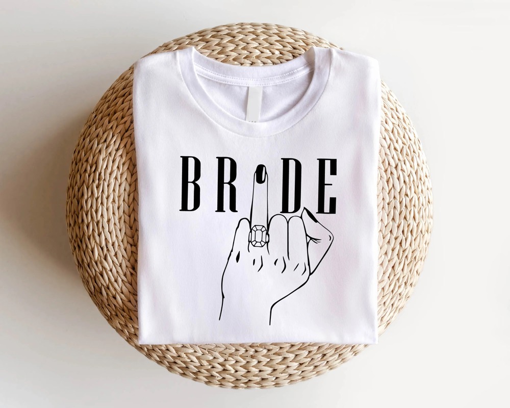 Elegant Bride T-shirt – Premium Style, Bachelorette Ready