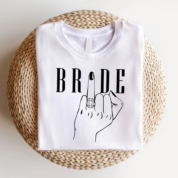 Elegant Bride T-shirt – Premium Style, Bachelorette Ready