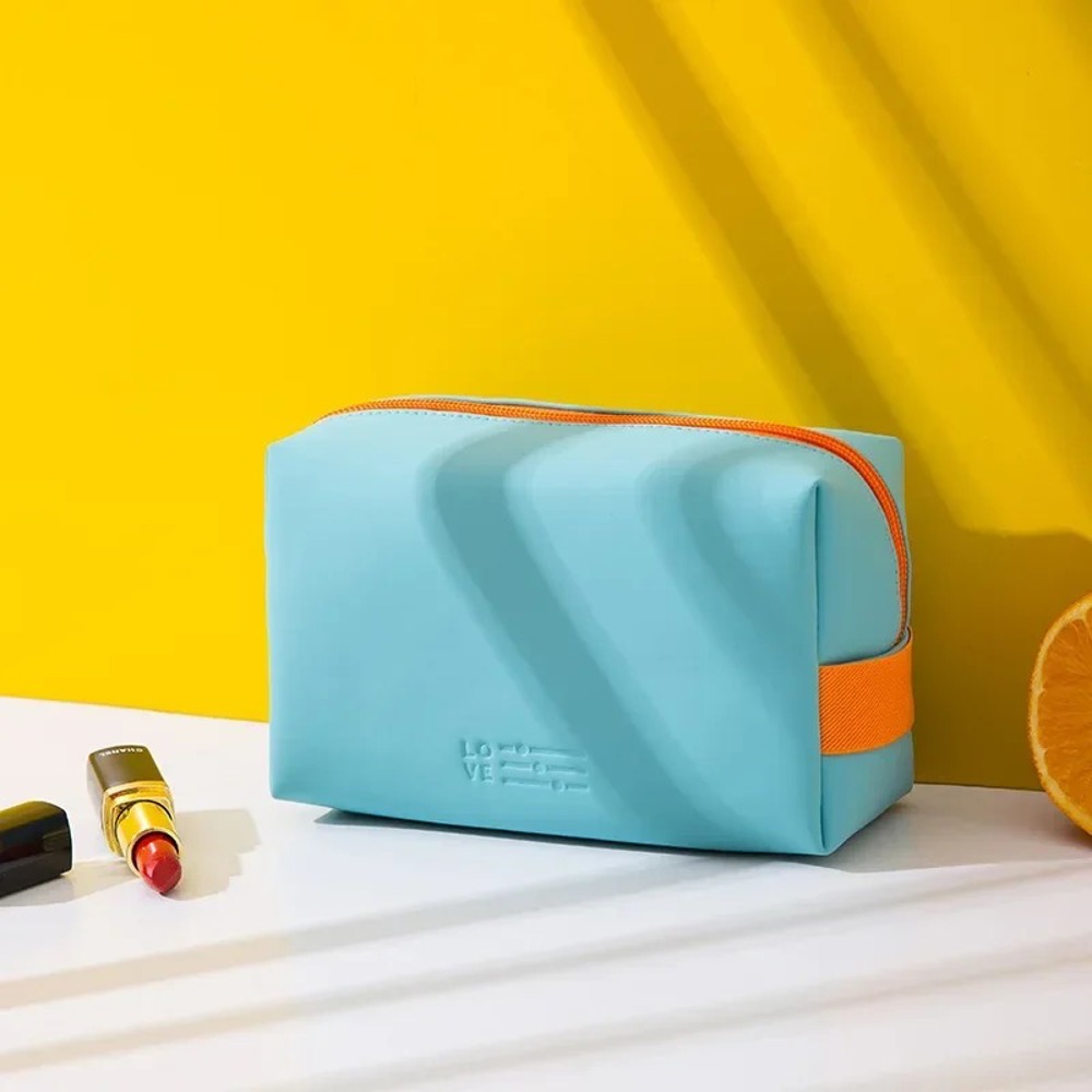 Trendy Candy-  Colored Waterproof Makeup Bag