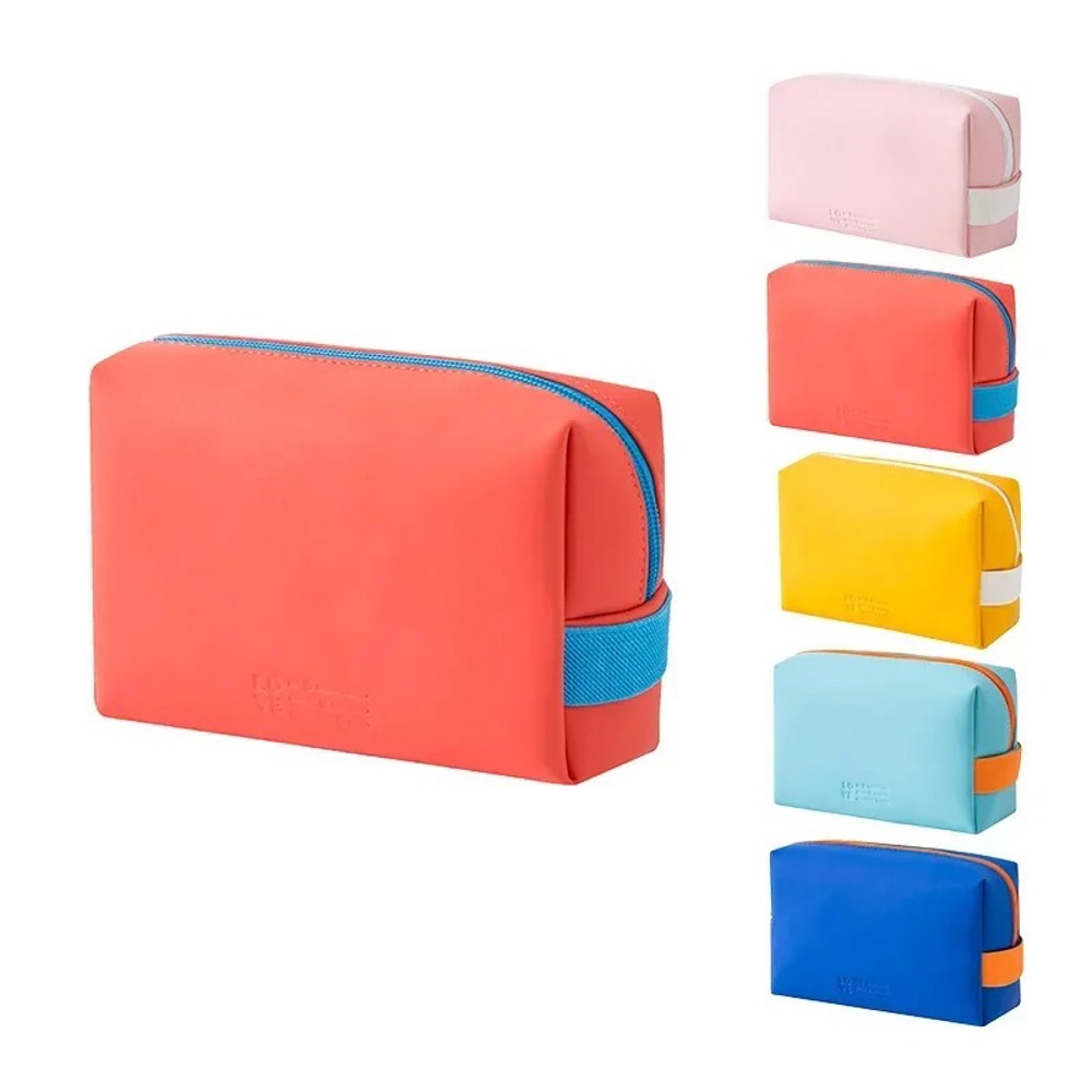 Trendy Candy-  Colored Waterproof Makeup Bag