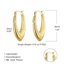 Style 7 Gold Plated Hoop Earrings - Simple Elegance, Premium Style