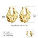 Style 8 Gold Plated Hoop Earrings - Simple Elegance, Premium Style