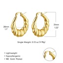 Style 9 Gold Plated Hoop Earrings - Simple Elegance, Premium Style