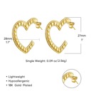 Style 10 Gold Plated Hoop Earrings - Simple Elegance, Premium Style