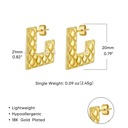 Style 2 Gold Plated Hoop Earrings - Simple Elegance, Premium Style