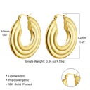 Style 4 Gold Plated Hoop Earrings - Simple Elegance, Premium Style