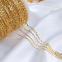  Luxurious 18K Gold Chain Necklace