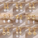  Trending Zircon Pearl Earrings - Luxurious Gold Drop Earrings