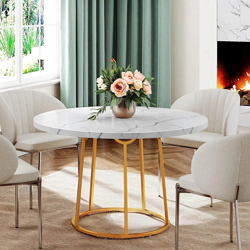 Round Marble Dining Table - Modern Style for Your Home