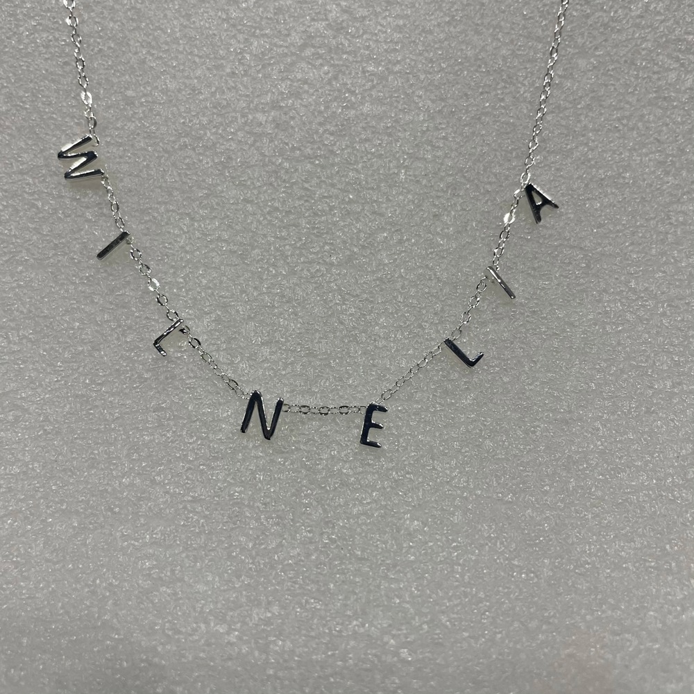 Custom Name Gold Necklace - Personalized Letter Chain