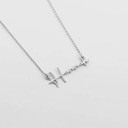 Silver Personalized Pacifico Name Necklace - Elegant Gold Finish