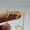 GA Elegant Script State Initial Necklace - Premium & Timeless