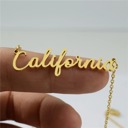 CA Elegant Script State Initial Necklace - Premium & Timeless