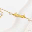  Personalized Pearl Name Bracelet - Timeless Elegance