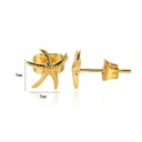 Style 6 Starfish Zircon Earrings - Elegant & Fashion