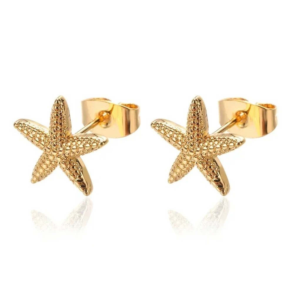 Starfish Zircon Earrings - Elegant & Fashion