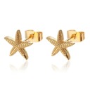 Style 7 Starfish Zircon Earrings - Elegant & Fashion