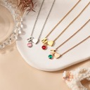  Personalized Birthstone Initial Necklace - Chic & Fashion