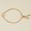 G Initial Clover Charm Bracelet - Gold-Plated Elegance