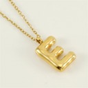 E Trendy Bubble Letter Necklace - Personalized Jewelry Gift