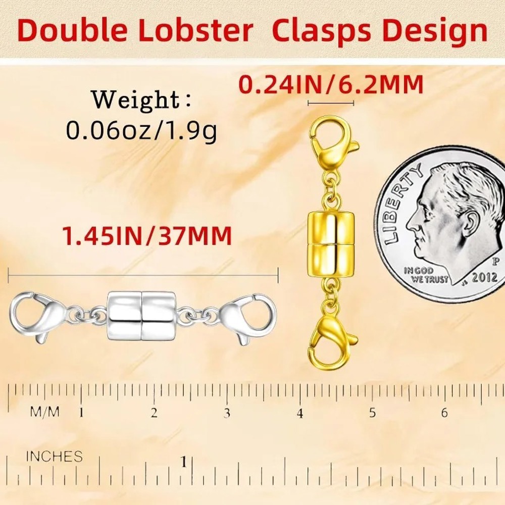 High Magnetic Double Lobster Clasps – Effortless Style & Secure Hold