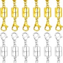 12pcs - Mixte High Magnetic Double Lobster Clasps – Effortless Style & Secure Hold