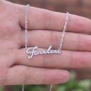 Silver Fearless Folklore Necklace - Stylish Chain